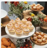 Styled dessert table with themed treats